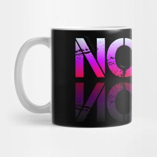 Noob - Graphic Typography - Funny Humor Sarcastic Slang Saying - Pink Gradient Mug